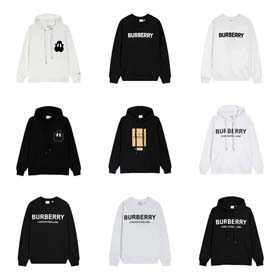BURBERRY Cotton logo print hoodie-2176  