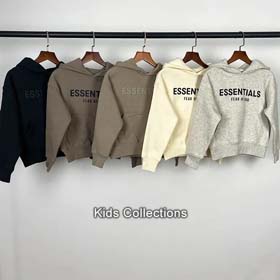 Essentials Boys and girls flannel hoodie sweatshirt-2715  