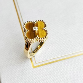 Van Cleef & Arpels classic tiger eye stone ring ring-3693  