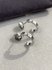 Cartier classic letter screw narrow earrings-4075  