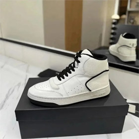 SAINT LAURENT YSL leather mid-top lace-up high-top fashion sneakers (10 styles)-2911  