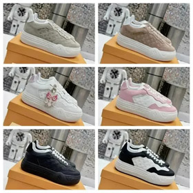 LOUIS VUITTON LV Groovy cowhide leather casual low-top sneakers-2943  