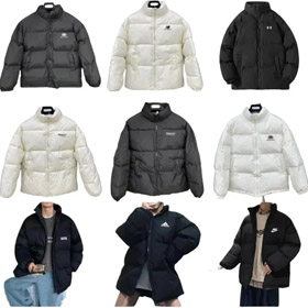 New Balance Under Armor Vans Adidas Nike Zipper Stand Collar Down Jacket-4382  