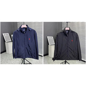 Polo Ralph Lauren Hooded Zip-Up Logo-Embroidered Lightweight Jacket-4390  