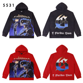 GODSPEED Tech Robot Print Oversized Hooded Sweatshirt-4564  