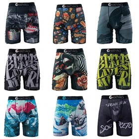 ETHIKA Printed Plus Size Sports Boxer Briefs-4903  