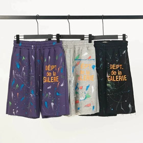 Gallery Dept paint splatter and graffiti-style loose-fitting short top-5078  