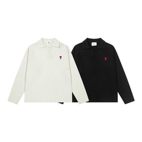 AMIPARIS new embroidered wool collar pullover sweater-5152  