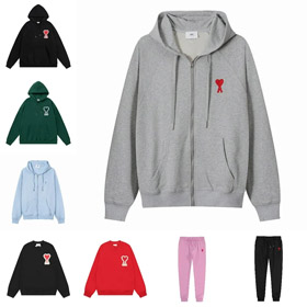 AMIPARIS Loose-fitting Pure Cotton Long-Sleeved Sweatshirt and Sweatpants-5154  