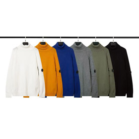C.P. Company Plain new style pullover knitted turtleneck wool sweater-5195  