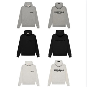ESSENTIALS Sweatshirt with flocked print on the back-5534  