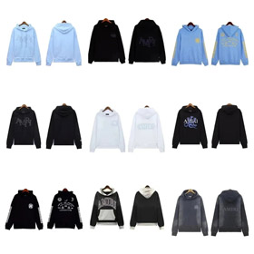 Amiri 100% Cotton Loose-fitting Hooded Sweatshirt-5536  