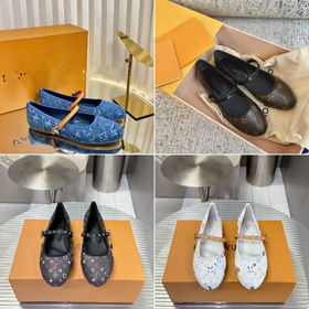 Louis Vuitton LV New Flat Mary Jane Shoes-5573  